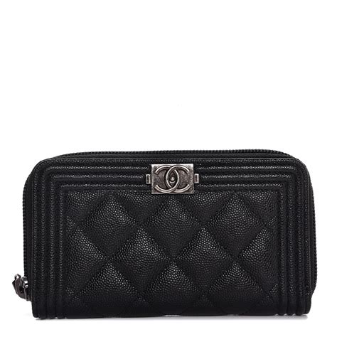 boy chanel small wallet|chanel boy zip around wallet.